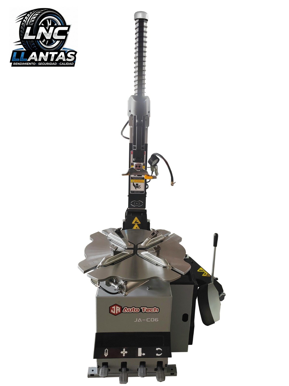 DESENLLANTADORA AUTOMÁTICA JA-C06 DE 4 PEDALES CON COLUMNA RECLINABLE